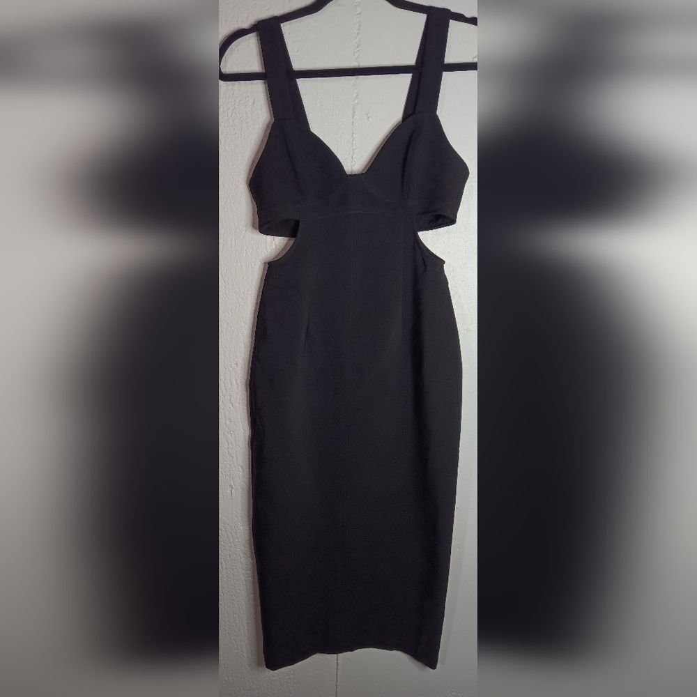 Gianni Bini side cut out body con midi dress